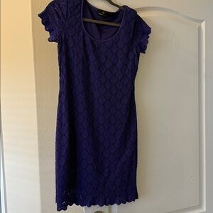 Ronni Nicole Vibrant Violet Lace Dress